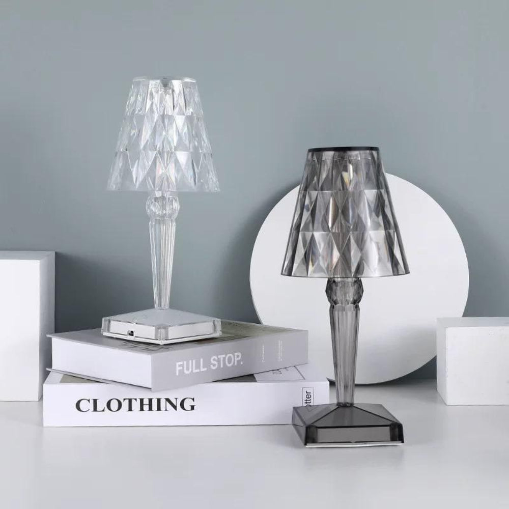 Table Lamp Crystal Rechargeable Touch