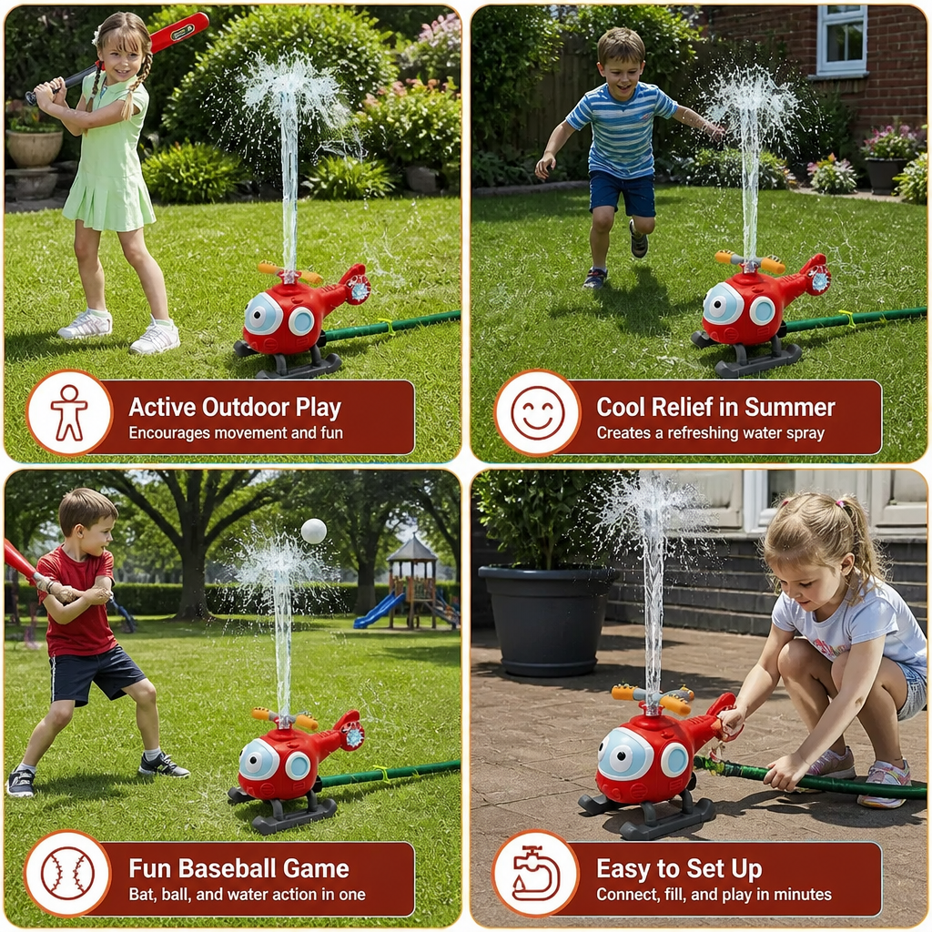 Water Sprinkler Toy Outdoor Summer Fun