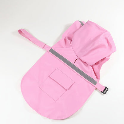 Waterproof Dog Raincoat Adjustable Hooded