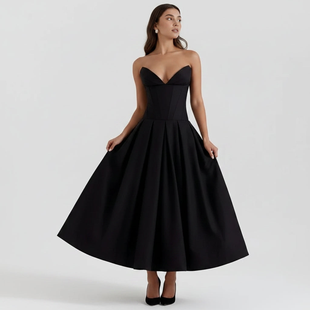 Women's Cocktail Dress Midi Off Shoulder