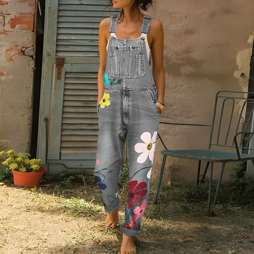 Women's Floral Jumpsuit Casual Fashionable