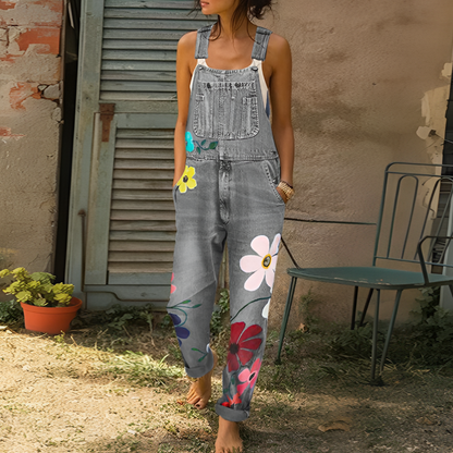 Women's Floral Jumpsuit Casual Fashionable