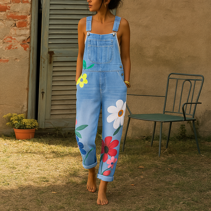 Women's Floral Jumpsuit Casual Fashionable