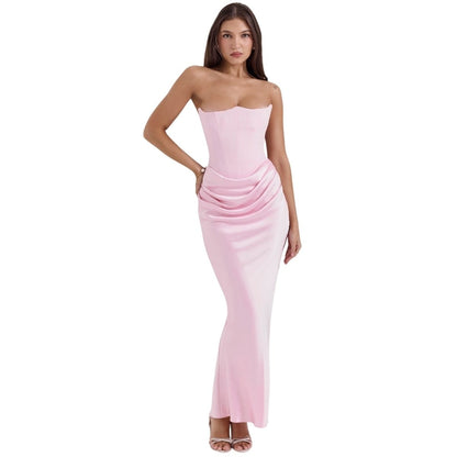 Women's Formal Corset Dress Sleek Evening