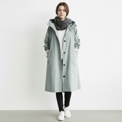 Women's Trench Coat Waterproof Winter Coat