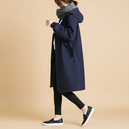 Women's Waterproof Trench Coat Hooded