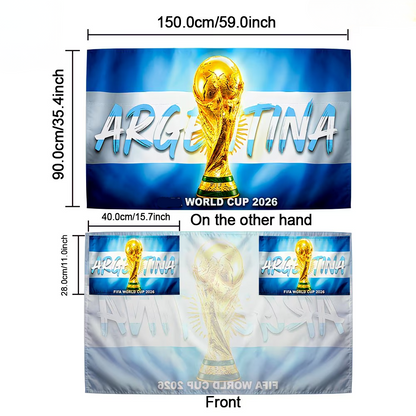 World Cup Argentina Flag Banner Fan Cape