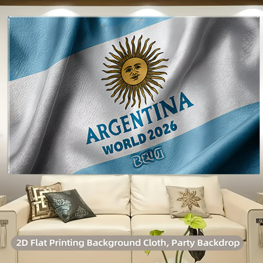 World Cup Argentina Flag Party Backdrop Wall